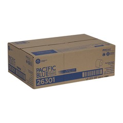 Pacific Blue Basic Recycled Hardwound Paper Towel Rolls 26301 6 Rolls GP 8”x800’