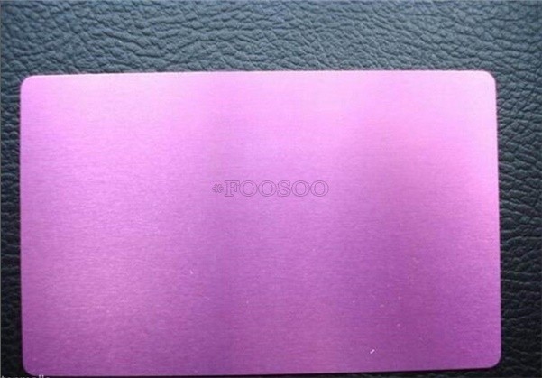 100Pcs Laser Engraved Metal Business Cards Blanks 3.4X2.1IN Thicknes (0.45MM) rm
