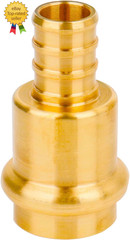 12 Pack 1/2″ Press Pro Press X 1/2″ PEX Adapter Crimp Fittings Brass Coupling Co