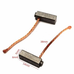 10PCS Carbon Brushes Motor Brush for Generic Electric Replacement set 5*6*14mm