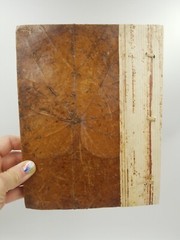 Natural Paper Leaves Cover w/Recycled Paper Notebook/Scrapbook w/Fish Indonesia