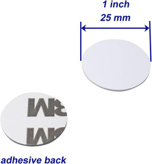 100 PCS 125Khz RFID Sticker Coin Adhesive Back Proximity ID Card Token