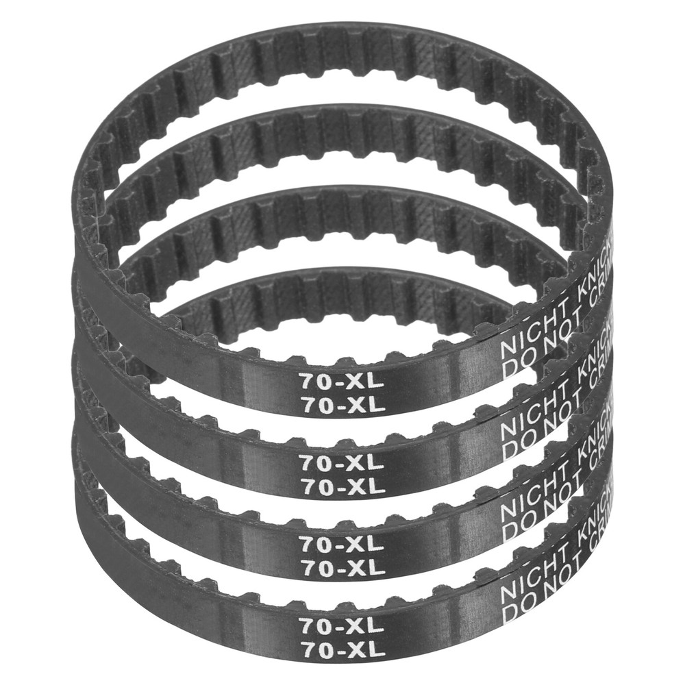 4pcs 70XL 025 Timing Belt 35 Teeth Rubber Geared Cogged Belt 0.20″ Pitch
