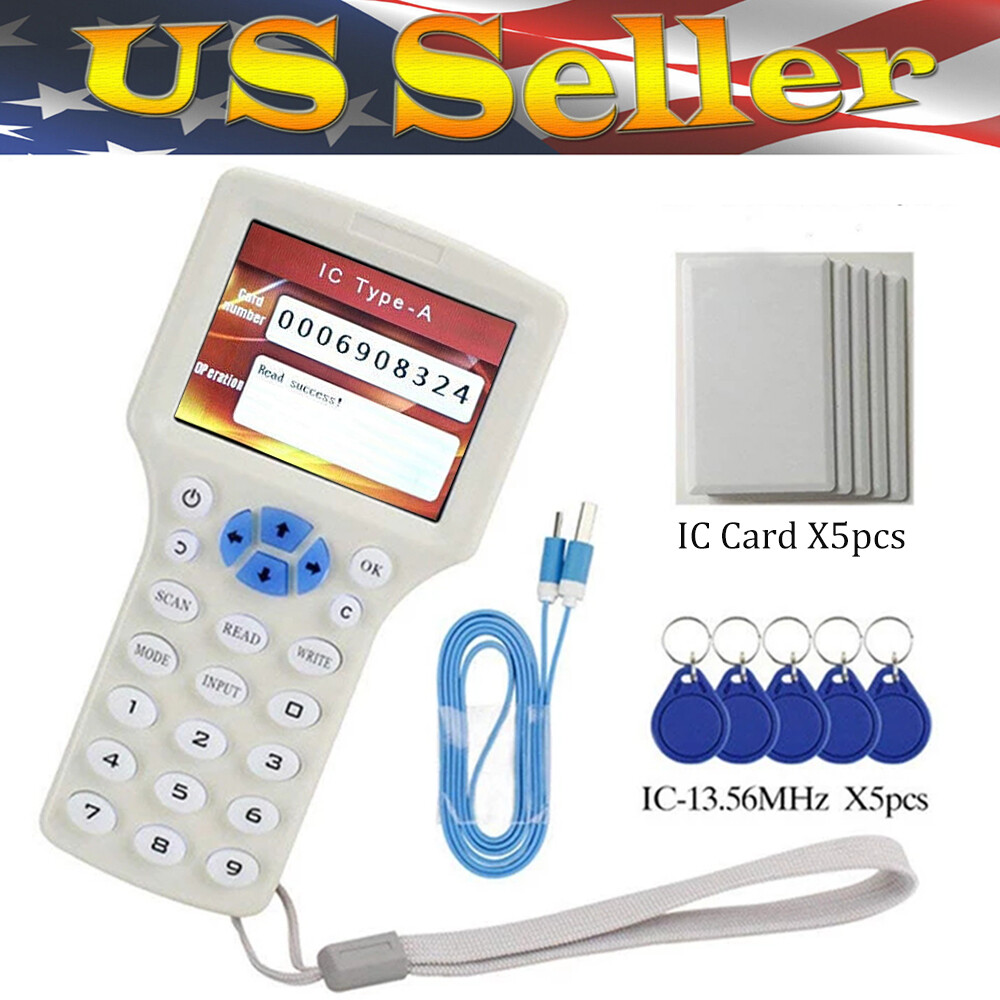 3.2 Inch Full Color Screen Handheld RFID NFC Copier Reader Smart Display USB