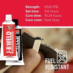 J B Weld Original Cold Weld 10 oz Dark Grey Two Part Epoxy Strong Adhesive