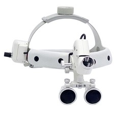 5W Dental Surgical Medical Headband Type Binocular Loupes 3.5X LED Light