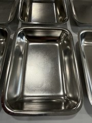 Polar Ware Stainless Steel 18-8 Steam Table Pans 1/9 Size USA Made Lot of 6