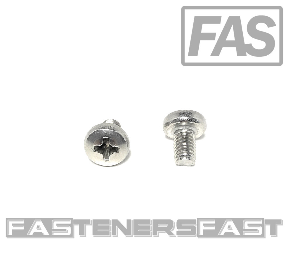 (25) M5-0.8 x 8 Stainless Steel Phillips Pan Head Machine Screw DIN7985 A2 M5x8