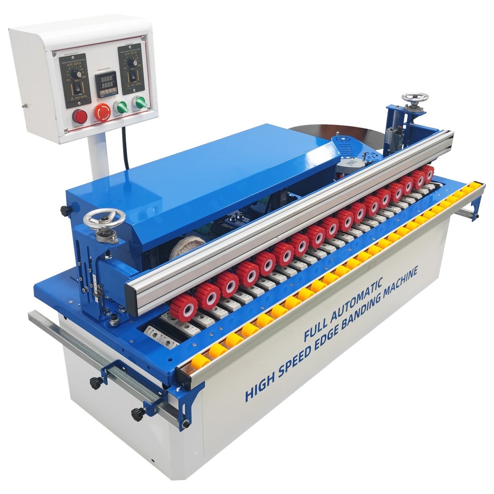 110V Automatic Edge Banding Machine Double-sided Trimming and Adhesive Coating