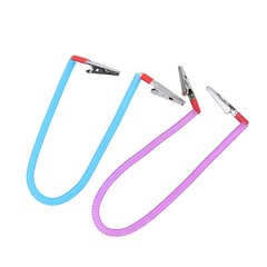 Dental Patient Bib Clips Chains Napkin Holder Flexible Coil Plastic Chain