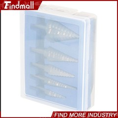 Findmall 5 Pack Oxide M2 Multiple Hole 50 Sizes 1/8- 1-3/8″ HSS Step Drill Bit