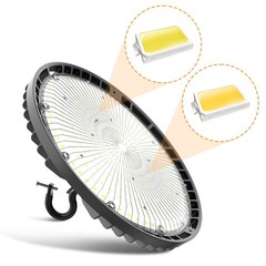 150W LED UFO High Bay Lights 3000K/4000K/5000K Adjustable Commercial Shop Lights
