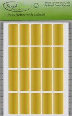 Royal Green Rectangular Gold Stickers Adhesive Labels Rectangle 40mm x 19mm (…
