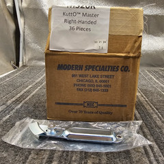 (QTY 36) Modern Specialties KuttO™ Master Right-Handed Safety Box Cutter