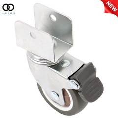 4PCS 2″ Swivel Caster Wheels with U Bracket (2 with brake&2 without) 360-Degree