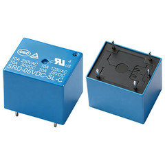 6Pcs PCB Power Relay SRD-05VDC-SL-C, DC 5V Coil, 10A 250VAC, SPDT, 5 Pin