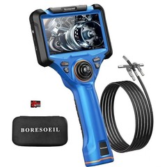 0.25 in Slim Probe 360° Articulating Endoscope Camera with 5″ Screen & Light