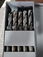 New 16 Pc. Huot LARGE Drill Bit Index 33/64″ – 3/4″ by 64ths. In Metal Case!