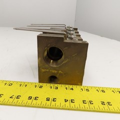PLC SPS412B 1″ NPT x 1/2″ NPT 4 Way Brass Supply/Return Manifold Shut Off