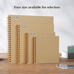 potricher 8 x 8 Inch DIY Scrapbook Album 40 Pages 8 40 Pages, Yellow