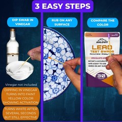 Lead Test Kit 30 PCS Instant Swab Set for Home Paint Dishes Ceramics