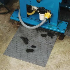 Pig Mat160 Sorbent Pad, 17 Gal, 15 In X 20 In, Universal, Gray, Polypropylene