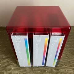 Pantone GEO System Red Cube 3 Sealed Books Fan Guide Color Coated Sticks Palette