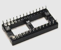 (25) AMP IC SOCKET 28 PIN ( 2 X 14 ) DIP SOCKET PC PIN Through-hole