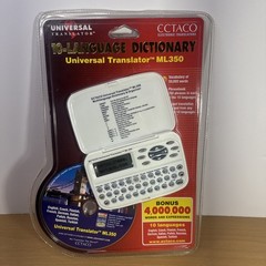 Ectaco Electronic Translator ML350 10-Language Dictionary New Sealed