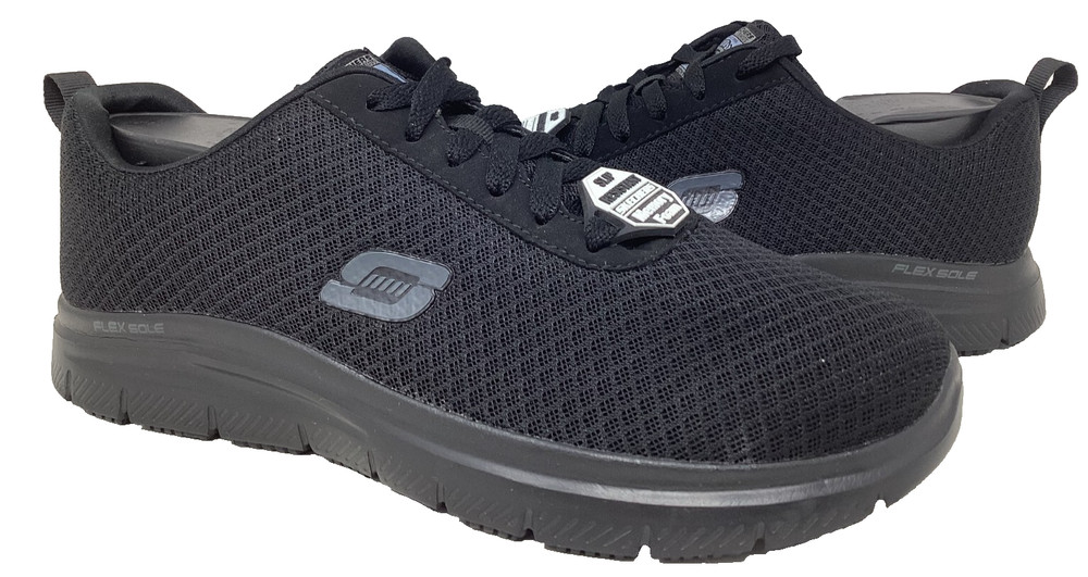 Skechers Men’s Work RF Flex Advantage Bendon SR Work Shoes Bk Wide Size:7.5 190F