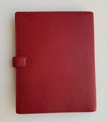 Filofax Chameleon A5 Organizer | Beautiful Red Leather w/Box