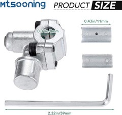 4PCS BPV-31 Bullet Piercing Valve Kit, Adjustable Line Tap Valve for Air Conditi