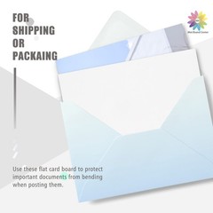 50 Pack Mat Board Center 8×10 Corrugated Cardboard Sheets 1/16 Inch Thick Flat