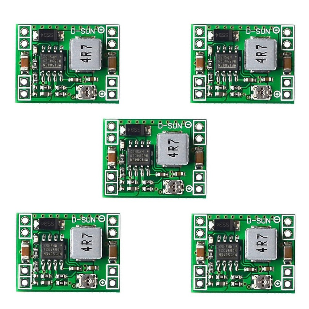 5 Pieces 1.5A Adjustable 5V Power Converter, Mini Voltage Buck Regulator DC 1…