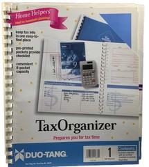 Vintage Duo-Tang Home Helpers Organizer Lot Insurance Tax Medical Filing Binders