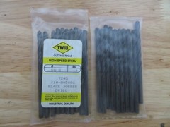10 pcs TWILL Wire Gauge Number #8 Jobber Length Black Oxide Twist Drills BRAZIL