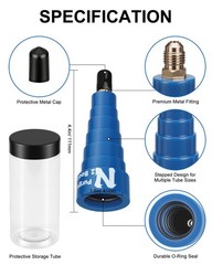 Hands-Free Nitrogen Purge Tool for HVAC Brazing – Low-Pressure, Multi-Size O-Rin