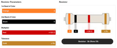 10 Pack – 3K 3000 Ohm Ω Resistor 5% Tolerance 1/4W 1/4 Watt Carbon Film PK
