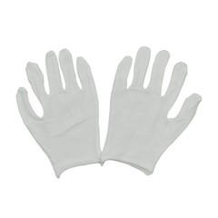 12 Pair White Cotton Gloves 9 inch Extra Large Size for Cosmetic Moisturizing…
