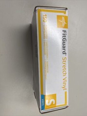 FitGuard Stretch Vinyl Exam Gloves Box 150(Small)