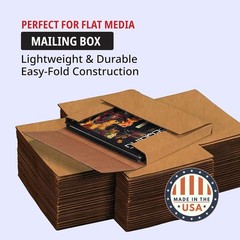 Bulk Pack of 50 Easy-Fold 12 1/8″ x 9 1/8″ Mailers – Recyclable & Reliable