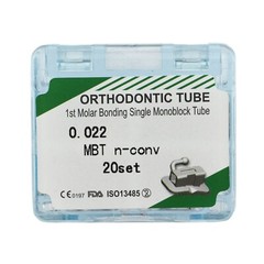 20 Sets Orthodontic Molar Bracket Buccal Tubes Roth MBT 022 1st 2nd ortodoncia