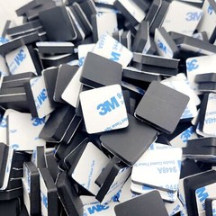 3/16″ Thick Stick on Rubber Feet 1″ Square Bumpers 3M Adhesive Back Pads 12 Pack