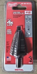 Milwaukee 48-89-9212 Jam-Free Step Drill Bit for Metal, 7/8 in to 1-3/8 in