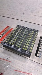 4 Pcs Dual Row Terminal Block, 600V 15A 10 Positions Screw Terminal Block…