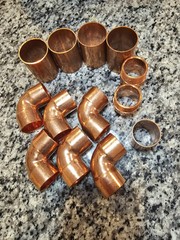 1-1/2″ And 2″ Copper SWEAT SOLDER FITTINGS NIBCO 90 ELBOW COUPLINGS 13…