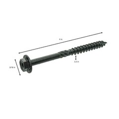 Grip-Rite 5/16 in. x 4 in. Dual Drive Washer Head Structural Screws 50 per Box