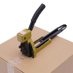 Carton Stapler w/100 Staples for Sealed Boxes, Cartons, Corrugated Cardboard