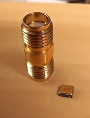 Lot of 2 Amperex HL2907A 2N2907A Ceramic Hi-Rel Surface Mount H-SOT (LCC-3)