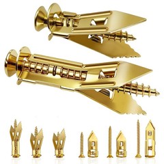 88 Pcs Self Drilling Drywall Anchors with Screws, Sheetrock Anchor, No Drill